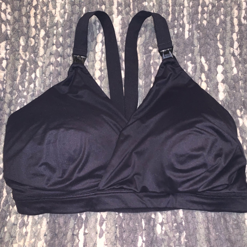 Black Spanx Sports Bra size Large Good